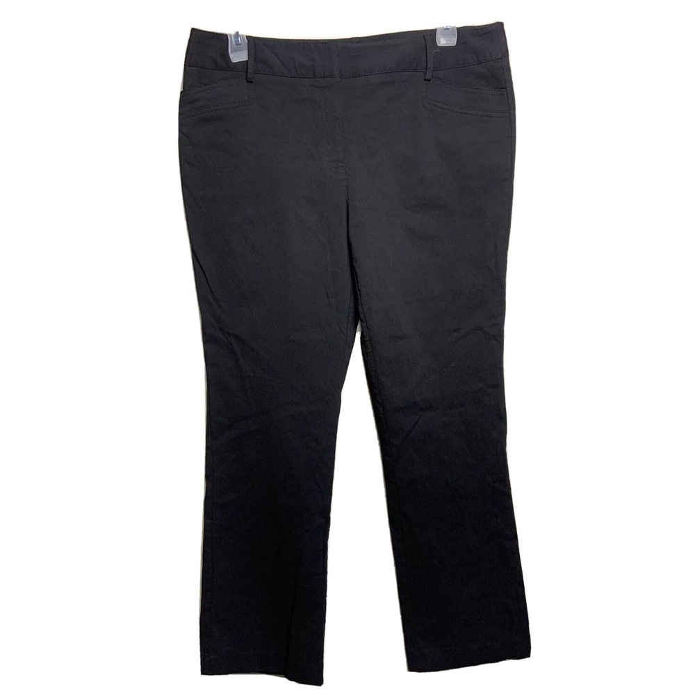 FIRST OPTION  BLACK STRAIGHT LEG WOMENS‎ PANTS SIZE 16